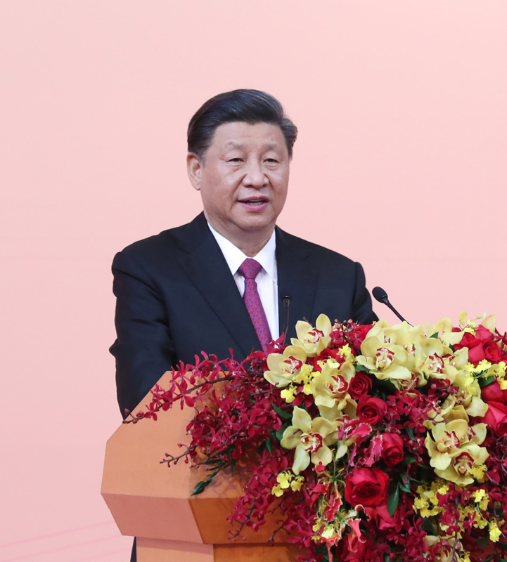 12月19日，國家主席習近平出席澳門特別行政區(qū)政府歡迎晚宴并發(fā)表重要講話。 新華社記者 鞠鵬 攝