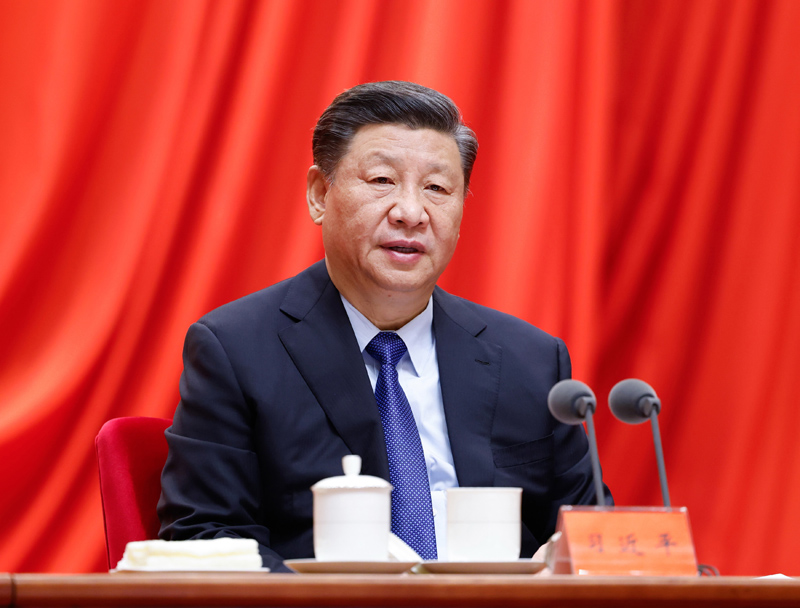 2月20日，黨史學(xué)習(xí)教育動員大會在北京召開。中共中央總書記、國家主席、中央軍委主席習(xí)近平出席會議并發(fā)表重要講話。新華社記者 黃敬文 攝