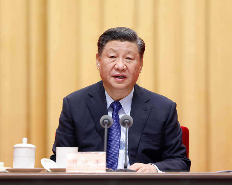 2月20日，黨史學(xué)習(xí)教育動員大會在北京召開。中共中央總書記、國家主席、中央軍委主席習(xí)近平出席會議并發(fā)表重要講話。新華社記者 黃敬文 攝