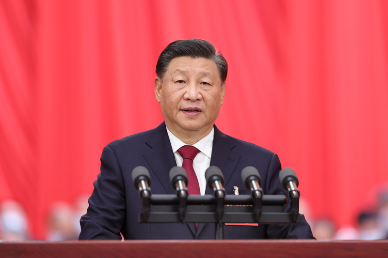 　　2022年10月16日，中國共產黨第二十次全國代表大會在北京人民大會堂開幕。習近平代表第十九屆中央委員會向大會作報告。